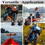 Geroosaty 36 Paires /M5/M6 Écrous de Puits en Néoprène Écrous de Puits en Caoutchouc avec Vis en Acier Inoxydable Kayak Boulons 