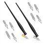 VitalEpcck Ensemble de 10 Stylos de Calligraphie Oblique
