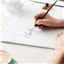 VitalEpcck Ensemble de 10 Stylos de Calligraphie Oblique, Ensemble de Plumes de Bande Dessinée, Stylo D'Écriture Fluide, Porte-S