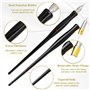 VitalEpcck Ensemble de 10 Stylos de Calligraphie Oblique, Ensemble de Plumes de Bande Dessinée, Stylo D'Écriture Fluide, Porte-S