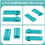 Pinafresa 6 Pièces Support D'Aileron de Planche de Surf de Haute Qualité Support D'Aileron de Base D'Aileron Accessoires de Plan