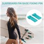 Pinafresa 6 Pièces Support D'Aileron de Planche de Surf de Haute Qualité Support D'Aileron de Base D'Aileron Accessoires de Plan