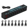 Qaautor Alimentation pour Pédales de Guitare 5 V avec Sorties 8 Voies Alimentation pour Pédalier Portable et Alimentation pour E
