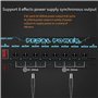 Qaautor Alimentation pour Pédales de Guitare 5 V avec Sorties 8 Voies Alimentation pour Pédalier Portable et Alimentation pour E