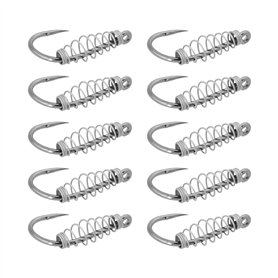 ECSiNG Lot de 40 Hameçons à Ressort pour Pêche Au Poisson-Chat Matériel de Pêche Hameçon à Barde Compatible avec La Pâte Power B