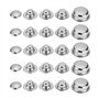 ECSiNG 50PCS Rondelles Starlock à Capuchon 4mm-10mm pour Clips de Retenue D'arbre Rondelles de Blocage D'arbre Rondelles à Emboî