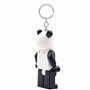 6 cm avec lumière (KE195H) - Mobile - Blanc - Avec piles - Porte-clés amu