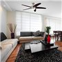 72557 Ventilateur de plafond d'intérieur à cinq pales et une lampe Bendan de 132 cm, finition chrome satiné avec verre opale dép