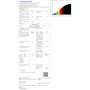 72557 Ventilateur de plafond d'intérieur à cinq pales et une lampe Bendan de 132 cm, finition chrome satiné avec verre opale dép