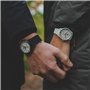 ICE-WATCH - Ice Solar Power Moon Mesh - Montre Noire Mixte avec Bracelet en Silicone - 018391 (Medium)