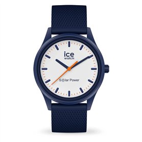 ICE-WATCH - Ice Solar Power Pacific Mesh - Montre Bleue pour Homme avec Bracelet en Silicone - 018394 (Medium)