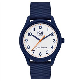 Ice-Watch - Ice Solar Power Blue Mesh - Montre Bleue Mixte avec Bracelet en Silicone - 018480 (Small)