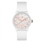 ICE-WATCH - Ice Solar Power Spring White - Montre Blanche pour Femme avec Bracelet en Silicone - 020596 (Small)