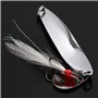 OriGlam Lot de 5 Leurres de Pêche Durs - Kit en Métal Avec Hameçons Triples pour Saumon et Bar