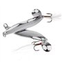 OriGlam Lot de 5 Leurres de Pêche Durs - Kit en Métal Avec Hameçons Triples pour Saumon et Bar