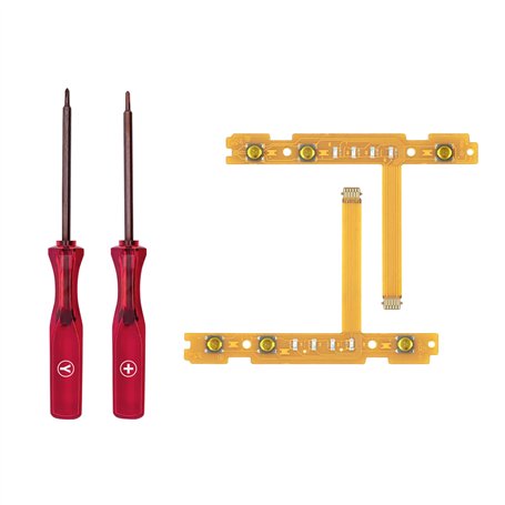 Tolesum Bouton câble de synchronisation SL/SR avec Lot de 2 Tournevis Accessoires d'outils de réparation pour commutateur NS Swi