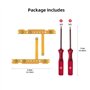 Tolesum Bouton câble de synchronisation SL/SR avec Lot de 2 Tournevis Accessoires d'outils de réparation pour commutateur NS Swi
