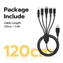 Mcbazel Câble de Chargeur USB 5 en 1 Remplacement, Compatible avec les Consoles DS Lite/NDS/New 3DS XL/New 3DS/3DS XL/3DS/2DS/DS