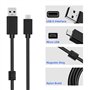 Mcbazel Logitech G633/G633s Gaming Headset 2M Remplacement Câble Audio Micro-USB vers USB Câble de Recharge Support G533/G635/G9