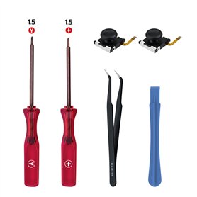 Mcbazel Kit de Réparation et Outils 6 en 1 pour Joystick 3D Hall de Manette de Jeu DIY