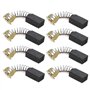 eMagTech 4 Paires Balais de Charbon de Moteur CB103 6x10x16mm Compatible avec HM0810 181030 Pièces de Rechange d'outils Électriq