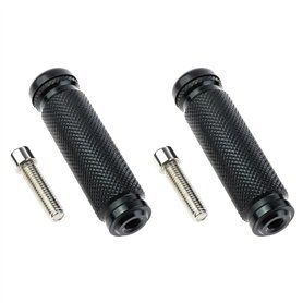 eMagTech 1 paire de pédales droites universelles en aluminium CNC pour siège arrière de moto avec boulons de montage de 8 mm Noi