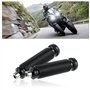eMagTech 1 paire de pédales droites universelles en aluminium CNC pour siège arrière de moto avec boulons de montage de 8 mm Noi