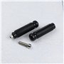 eMagTech 1 paire de pédales droites universelles en aluminium CNC pour siège arrière de moto avec boulons de montage de 8 mm Noi