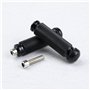 eMagTech 1 paire de pédales droites universelles en aluminium CNC pour siège arrière de moto avec boulons de montage de 8 mm Noi