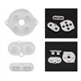 eMagTech Lot de 2 Coussinets en Caoutchouc conducteur pour Boutons de Manette, Blanc, pièce de Rechange Compatible avec Manette 