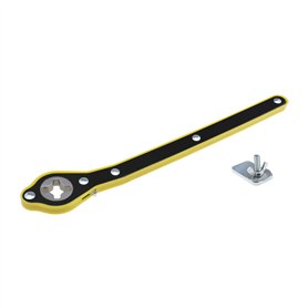 Clé à Cliquet Pivotante à 360° pour Automobile avec Adaptateur Outil Poignée de Vitesse Cric à Ciseaux Jack Poignée Outil Pneu R