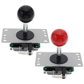 eMagTech 2 Pcs 5 Pin 8 Way Arcade Joystick Remplacement Fighters Joystick Fit pour Arcade Jeu Machines Ball Top Poignée Contrôle