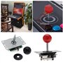 eMagTech 2 Pcs 5 Pin 8 Way Arcade Joystick Remplacement Fighters Joystick Fit pour Arcade Jeu Machines Ball Top Poignée Contrôle