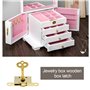 ECSiNG 3 sets Armoire Serrure Antique Serrure de Boîte à Bijoux Décorative avec Clés Vis Vintage Boîte en Bois Serrure de Meuble