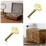ECSiNG 3 sets Armoire Serrure Antique Serrure de Boîte à Bijoux Décorative avec Clés Vis Vintage Boîte en Bois Serrure de Meuble