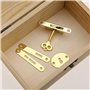 ECSiNG 3 sets Armoire Serrure Antique Serrure de Boîte à Bijoux Décorative avec Clés Vis Vintage Boîte en Bois Serrure de Meuble