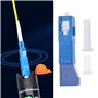 ECSiNG Lot de 2 adaptateurs à fibre optique monomode 9/125 SM SC mâle vers LC femelle convertisseur de fibre optique hybride pou