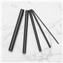 ECSiNG 10pcs Canne en Fibre de Carbone Réparation Canne à Pêche Kit de Pêche à la Mouche Tige en Fibre de Carbone Solide pour Ca