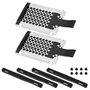 ECSiNG 2 Set Supports de Disque Dur SATA pour Ordinateur Portable de 7 mm avec Rail de Guidage en Caoutchouc SSD Compatible avec