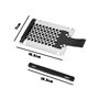 ECSiNG 2 Set Supports de Disque Dur SATA pour Ordinateur Portable de 7 mm avec Rail de Guidage en Caoutchouc SSD Compatible avec