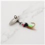ECSiNG 5 Pièces Bionic Leurres de Pêche à La Mouche Pêche à La Mouche Mouches Appât avec Spinner de Pêche pour Bar Poisson-Solei