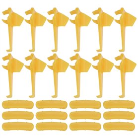 ECSiNG 12 Protecteurs de Lot de Changeur de Pneus de Voiture Support de Machine de Changement de Pneus Tête de Canard Protection