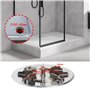 LT Easiyl Couvercle de Vidange Déchets de Douche 120mm Couvercle de Plaque Chromée Couvercle de Siphon Salle de Bains Remplaceme