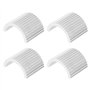 LT Easiyl 4 Pièces Cales de Guidon de Vélo en Alliage d'aluminium Entretoise de Guidon de Moto Rondelles de Conversion Joint de