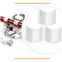 LT Easiyl 4 Pièces Cales de Guidon de Vélo en Alliage d'aluminium Entretoise de Guidon de Moto Rondelles de Conversion Joint de 