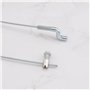 LT Easiyl 2 Pièces Câble d'accélérateur à Tête Z pour Tondeuse à Gazon 2000mm Crochet en Z Câble de Frein pour Moteur Extrémité 