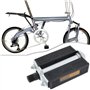 LT Easiyl 1 Paire de Pédales de Vélo de Loisir 1/2" 9/16" avec Réflecteurs Compatible avec Schwinn Style pour BMX VTT Vélos de R