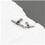 LT Easiyl Lot de 40 émerillons à Sertir pour Ligne de Pêche émerillons de Pêche en Laiton en Forme de T à 3 Voies pour Plates-Fo