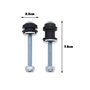 SG Store Kit de Matériel d'amarrage pour Porte-Bagages de Moto Sissy Bar Détachable pour Les Modèles XL 2004-2023 (sauf XL1200CX