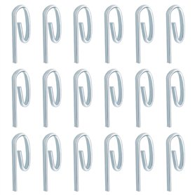 SG Store 100pcs Crochets Métalliques pour Rideau de Porte 6 Polices Crochets Coulissants Tringles de Fenêtre Rideaux de Douche D
